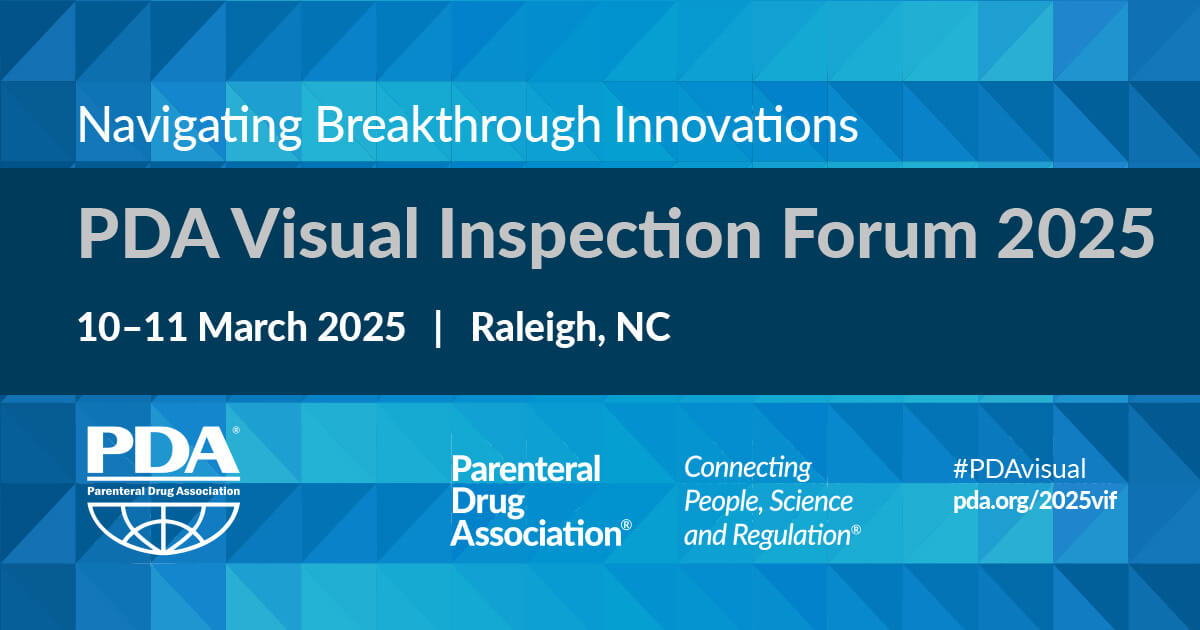 PDA Visual Inspection Forum 2025