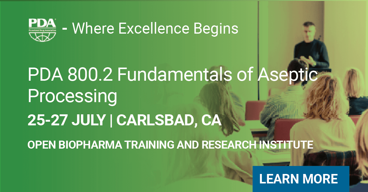 Pda 8002 Fundamentals Of Aseptic Processing