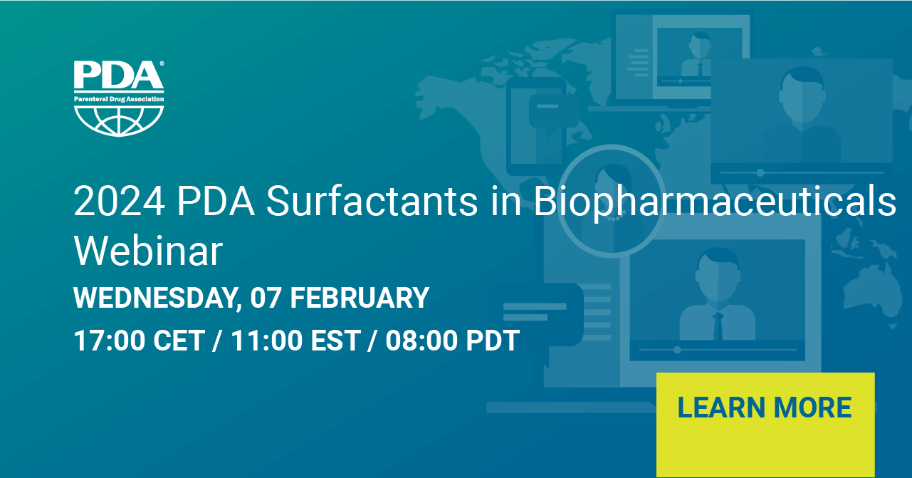 2024 PDA Surfactants in Biopharmaceuticals Webinar | PDA