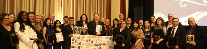 The various members and staff who were recognized at the 2023 Honor Awards at 2024 PDA Week