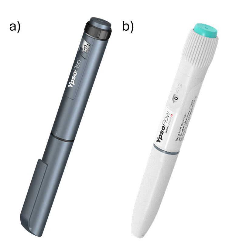 2 autoinjector pens by YpsoPen